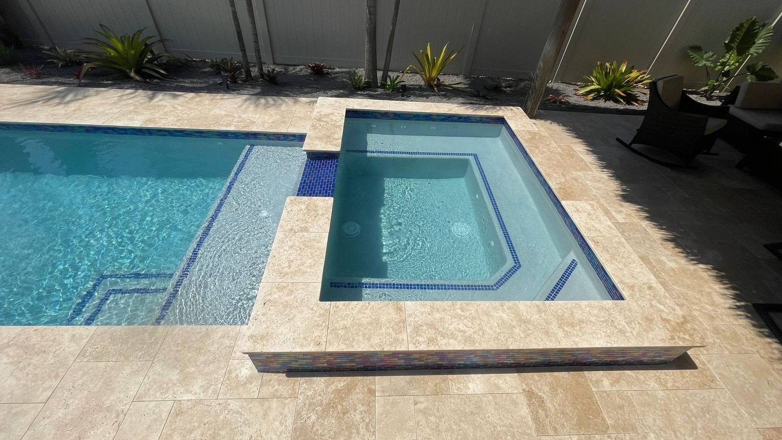 Custom pool and patio project by Cliff's Pools & Patios for Delray Beach, FL homeowners