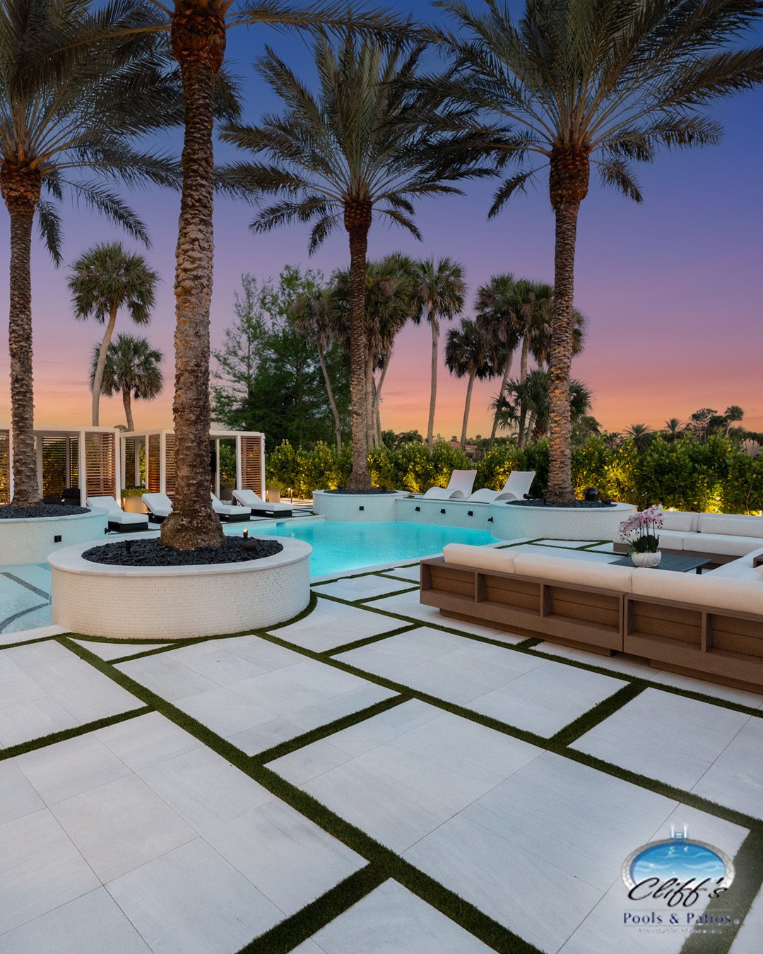 Cliff's Pools & Patios artificial turf installation