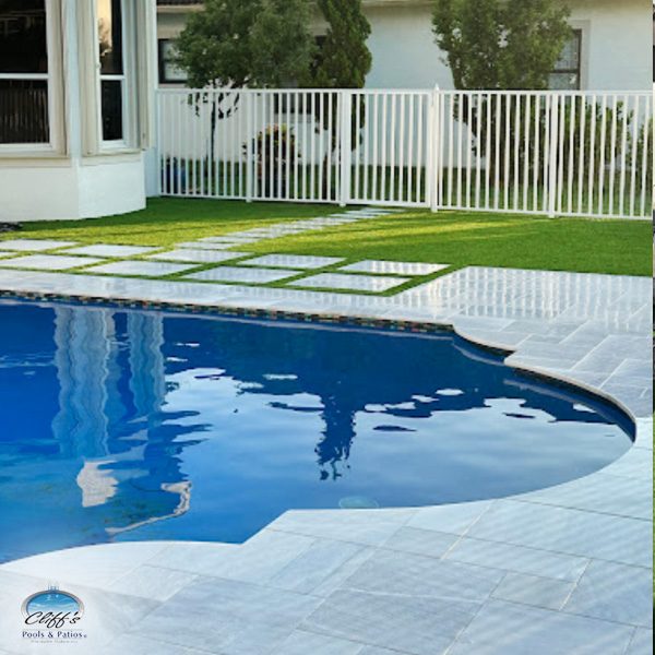 Cliff's Pools & Patios artificial turf installation