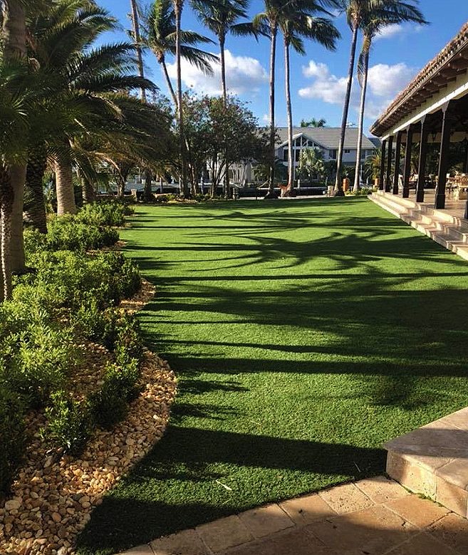 Cliff's Pools & Patios artificial turf installation