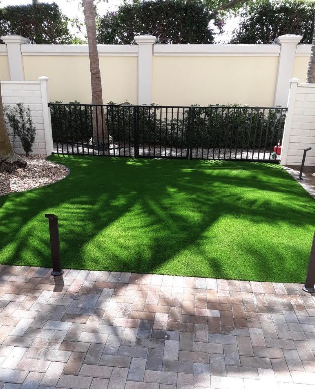 Cliff's Pools & Patios artificial turf installation
