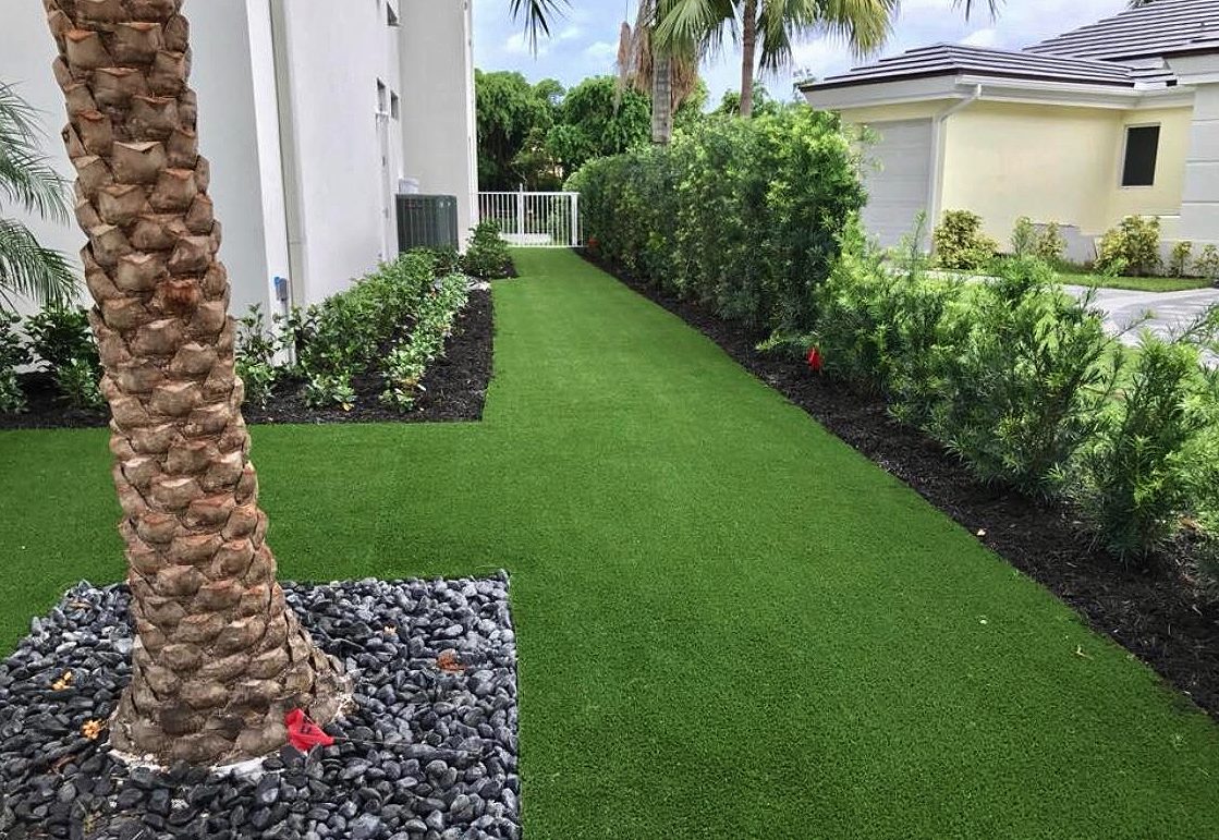 Cliff's Pools & Patios artificial turf installation
