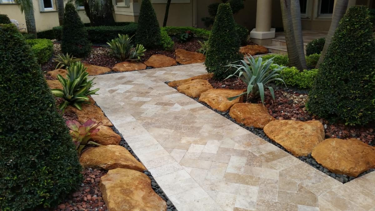 Cliff's Pools & Patios paver driveway and walkway