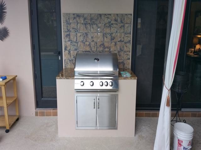Cliff's Pools & Patios compact stainless outdoor kitchen - serving Parkland, FL