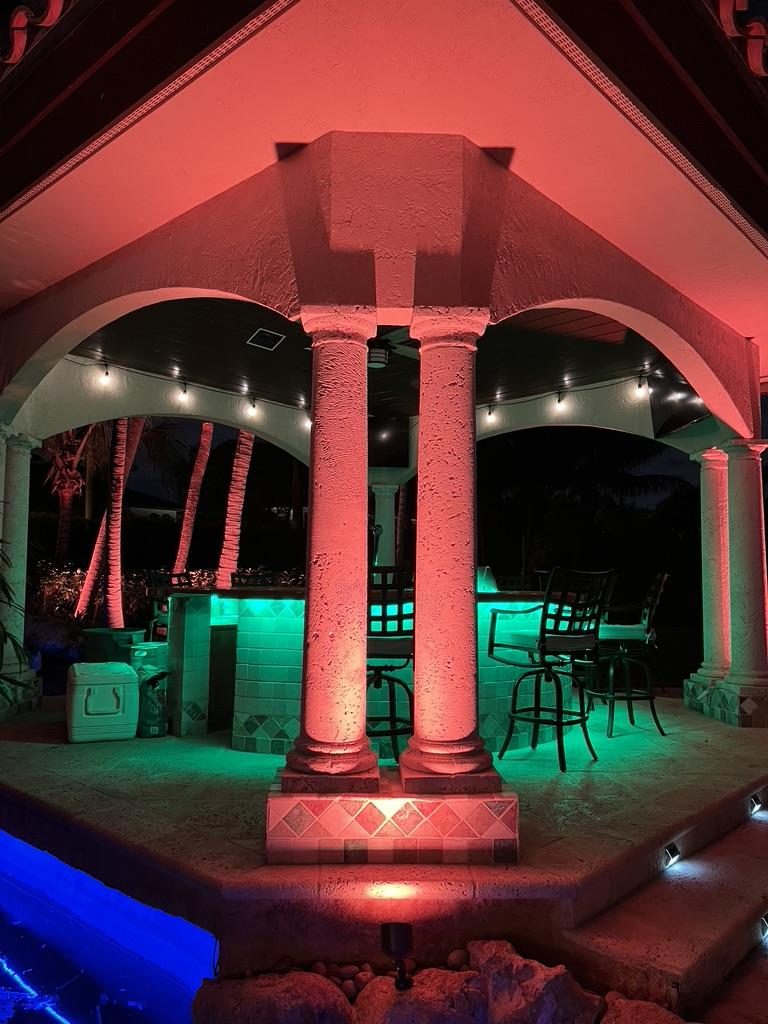 Cliff's Pools & Patios outdoor pool lighting - serving Tamarac, FL
