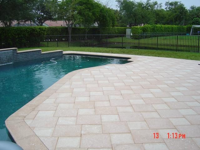 Cliff's Pools & Patios paver pool deck and patio