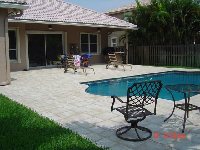 Cliff's Pools & Patios paver pool deck and patio