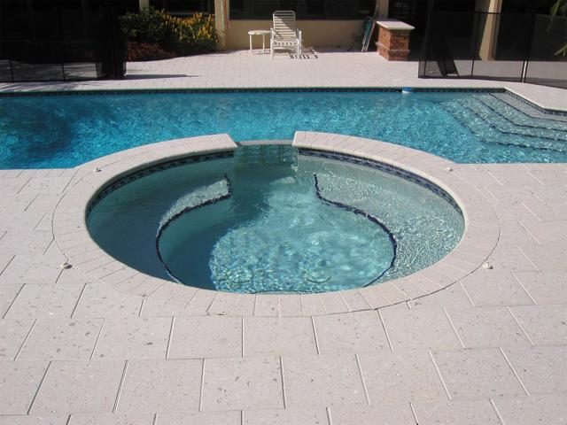 Cliff's Pools & Patios paver pool deck and patio