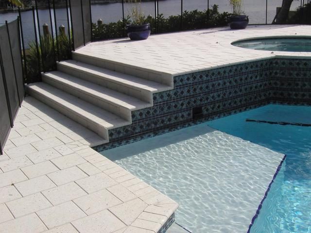 Cliff's Pools & Patios paver pool deck and patio