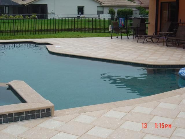 Cliff's Pools & Patios paver pool deck and patio