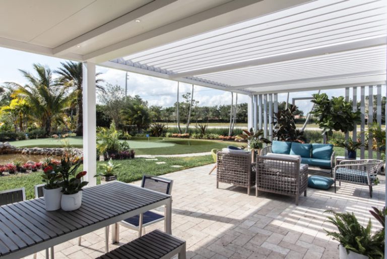 Cliff's Pools & Patios pergola / covered roof project - serving Haverhill, FL