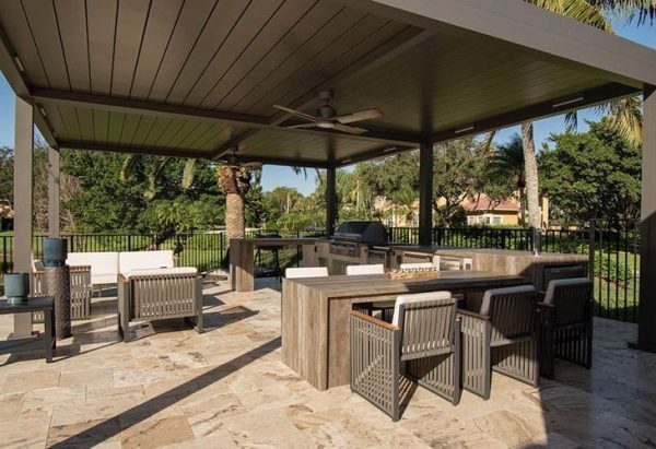 Cliff's Pools & Patios pergola / covered roof project